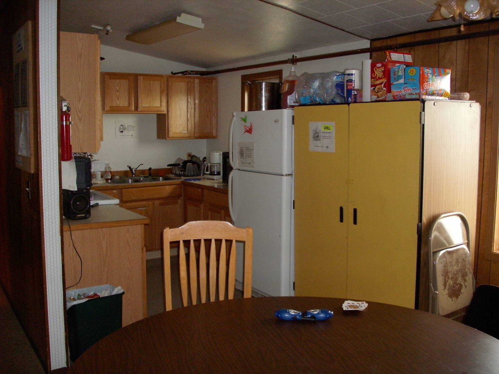 Interior kitchen of Atqasuk living quarters.
